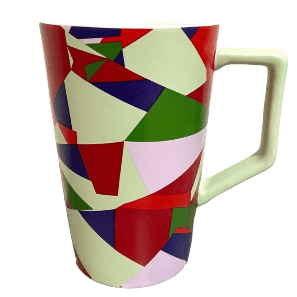Teavana Starbucks Mug Geometric Pattern 12oz